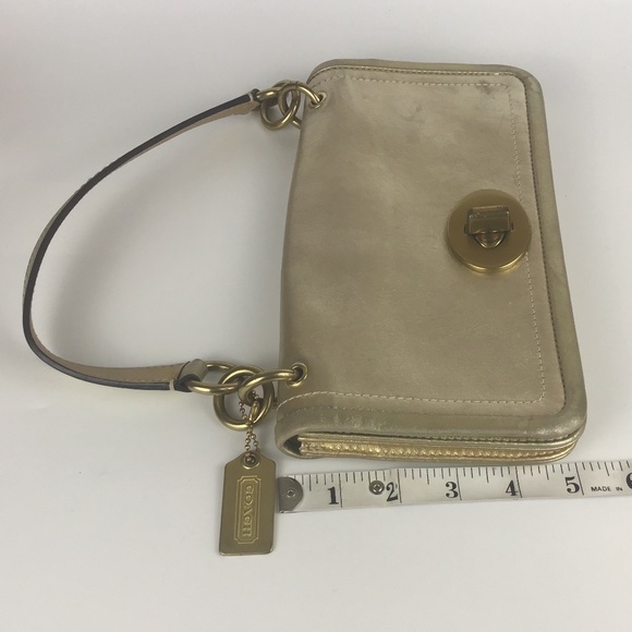 Coach Gold Satchel Bag - Picture 12 of 16